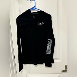 Warfit Black Long Sleeve Hoodie